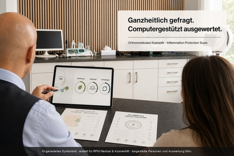 Beratung zu zwei Hautanalysefragebögen mit computergestützter Auswertung bei RPM in Mönchengladbach