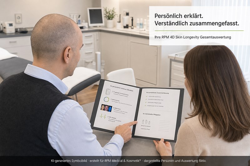 Persönliche Besprechung der RPM 4D Skin Longevity Gesamtauswertung und des individuellen kosmetischen Hautkonzepts