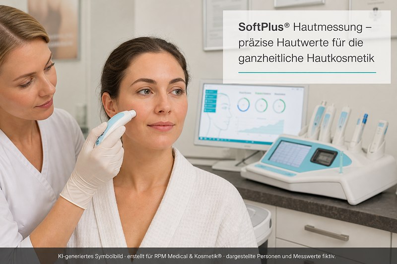 SoftPlus Hautmessung im Rahmen der ganzheitlichen Hautanalyse bei RPM Medical & Kosmetik in Mönchengladbach